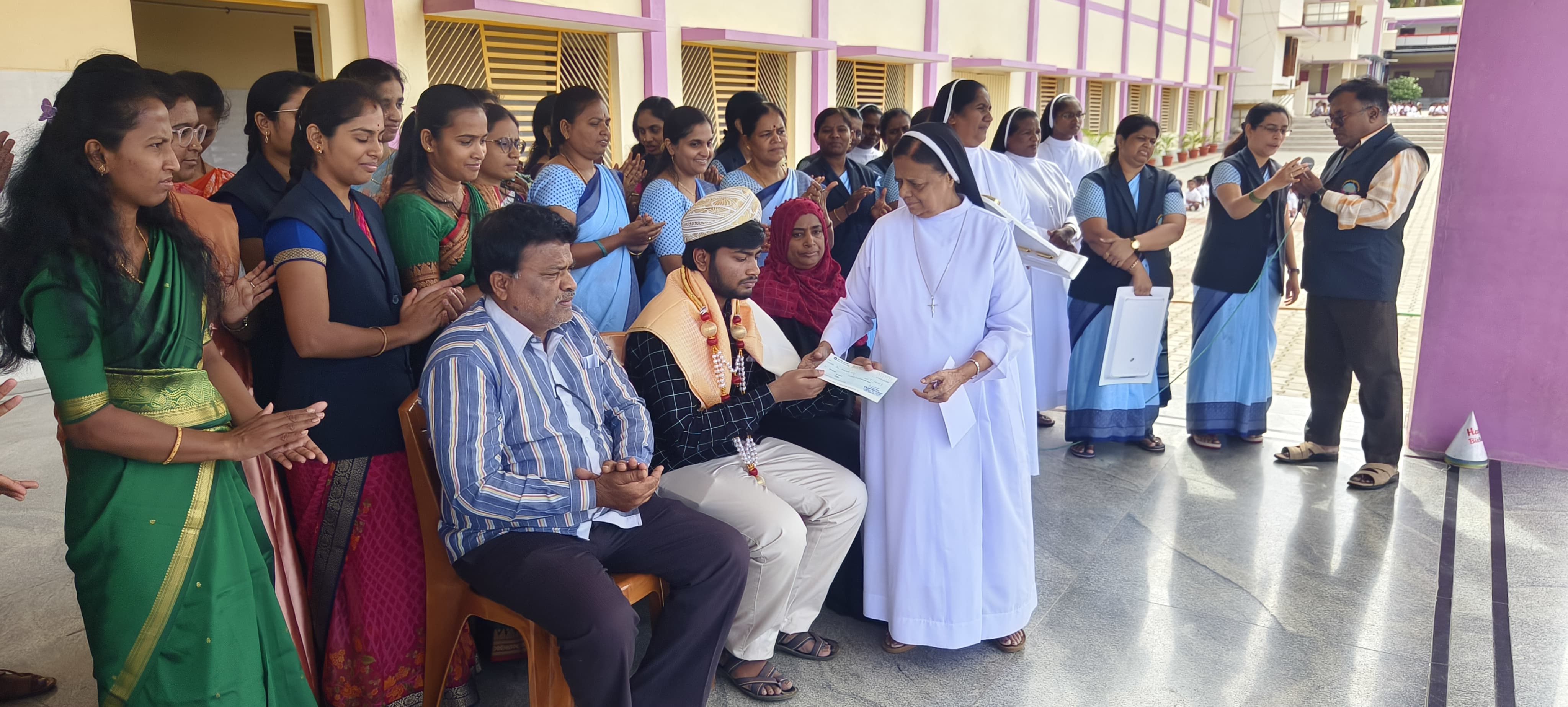 Mohammed Affan felicitated at St. Anne's for his JEE Advanced success